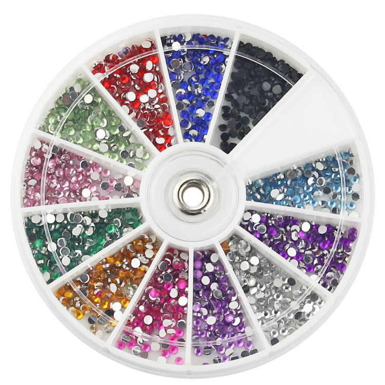 Diamond Fake Nails Domestic Rhinestones 12 Colors