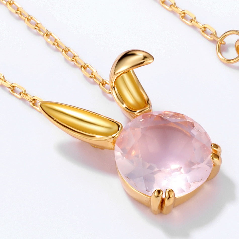 Cute Rabbit Sterling Silver Necklace
