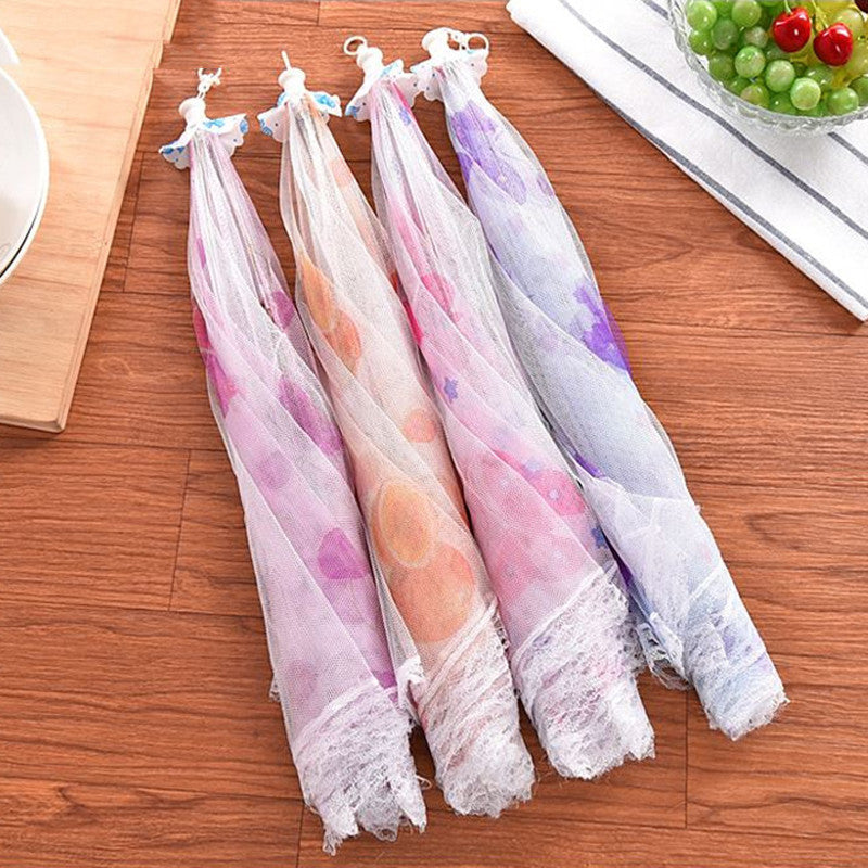 Dining Table Lace Mesh Foldable Meal Cover