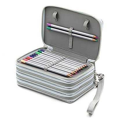 PU Leather Art Storage Pen Curtain Color Bag Porous