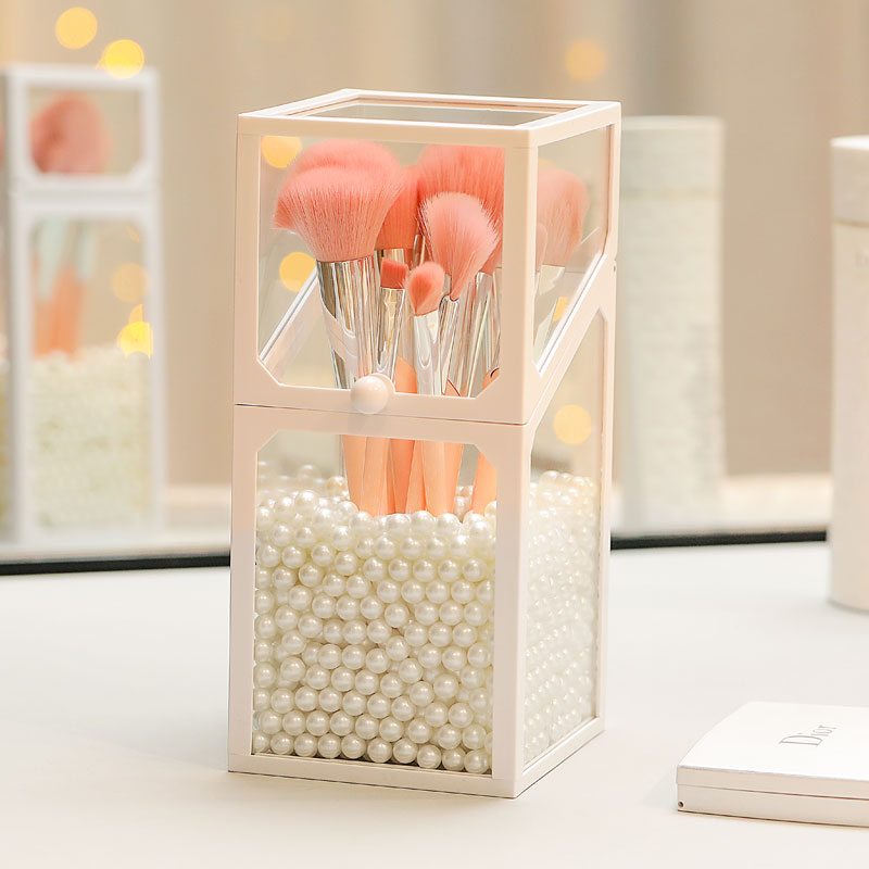 Glass Makeup Brush Bucket