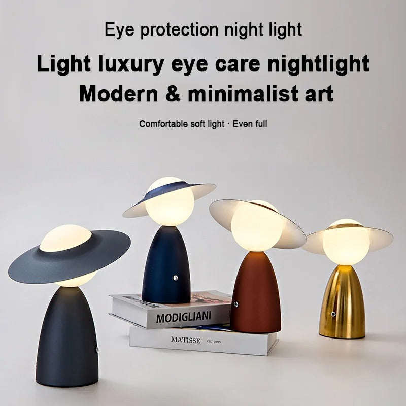 European Creative Charging Metal USB Table Lamp