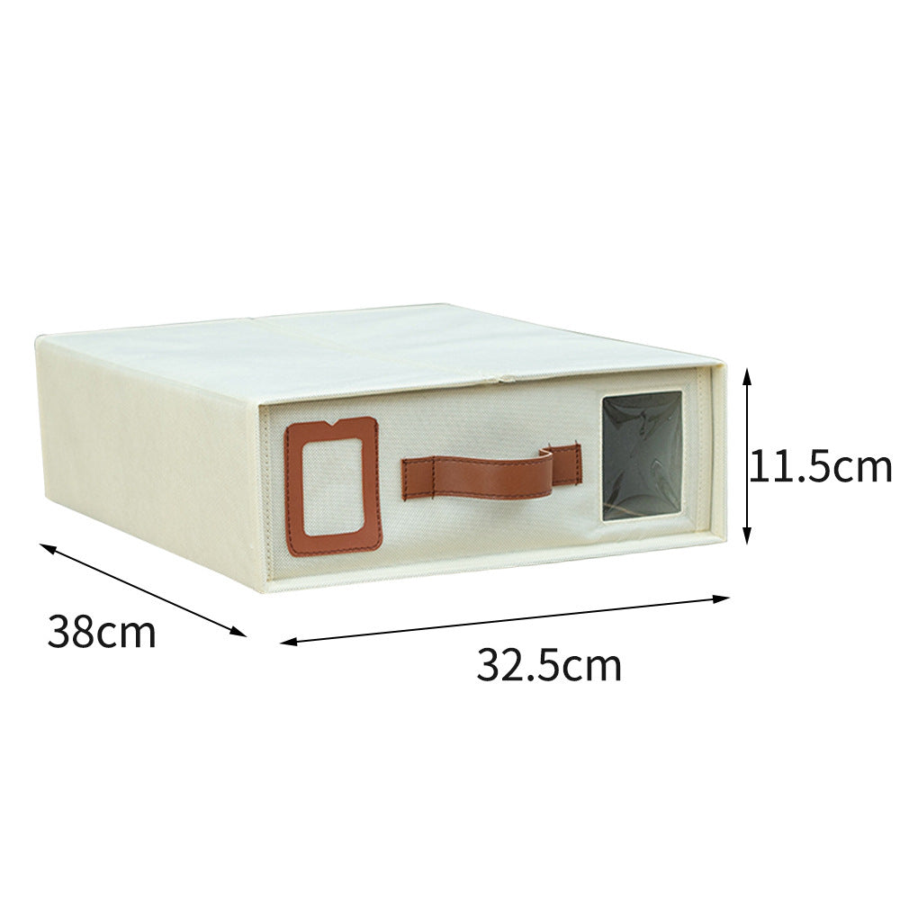 Four-Piece Bed Sheet Set Foldable Zipper Visual Storage Box