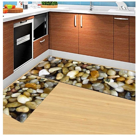 Floor Mats, Non-Slip, Oil-Proof, Household Machine Washable Door Mats, Bathroom, Bathroom, Bedside Rugs