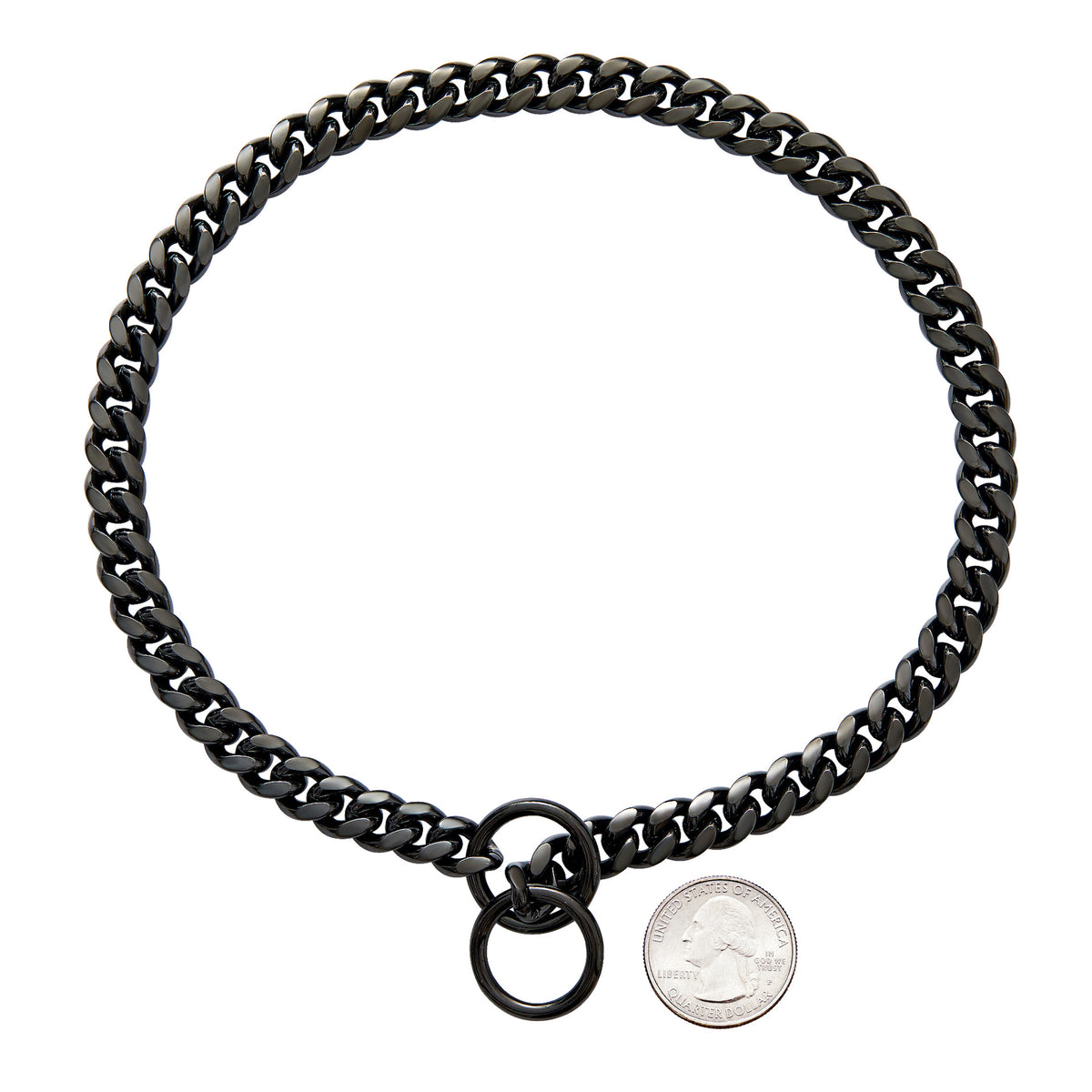 Small And Medium Sized Pet Dog Leash Stainless Steel Encrypted Collar