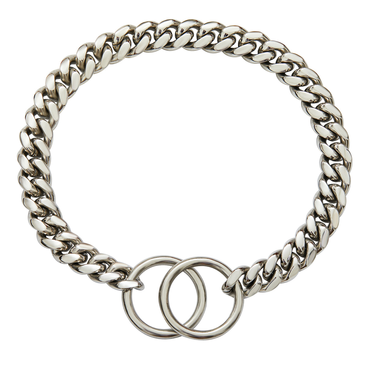 Small And Medium Sized Pet Dog Leash Stainless Steel Encrypted Collar