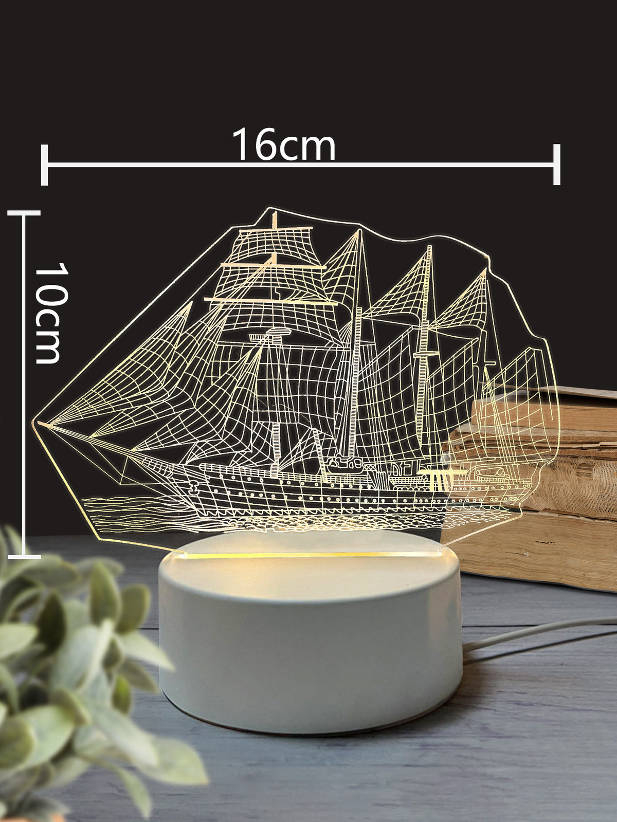 3Dd Small Night Lamp LED Light USB Light Luminous Ambience Light Bedroom