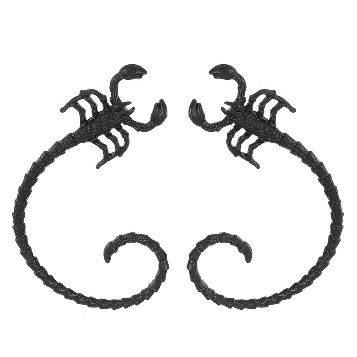 Punk Scorpion Earrings Gothic Hip-hop Style Creative Personality Alloy Ear Clip And Ear Hook Jewelry
