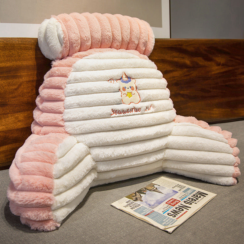 Cartoon Animal Rabbit Fur Multifunctional Lumbar Support Pillow