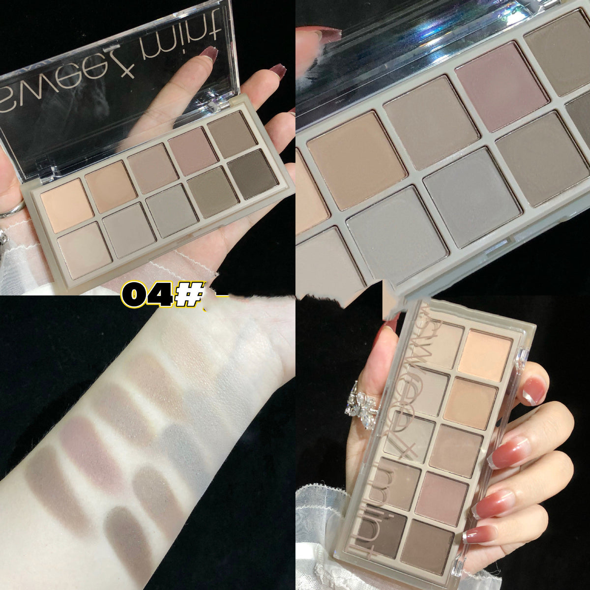10Shades Of Eyeshadow Pearly Matte Earth Lasting Palette
