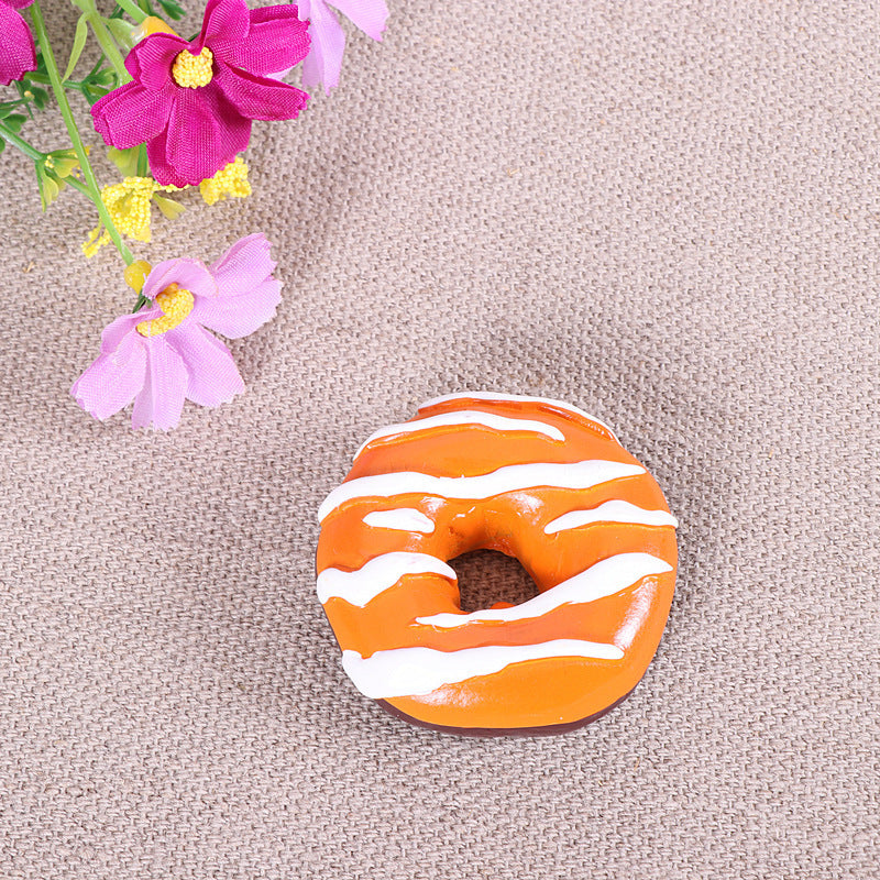 Donut Refrigerator Magnet Food Bread Simulation Three-Dimensional Magnet Magnetic Creative Refrigerator Magnet
