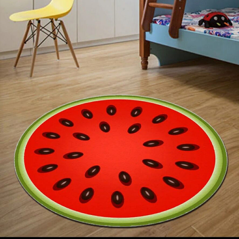 3D Super Soft Cartoon Round Rug Living Room Yoga Mat