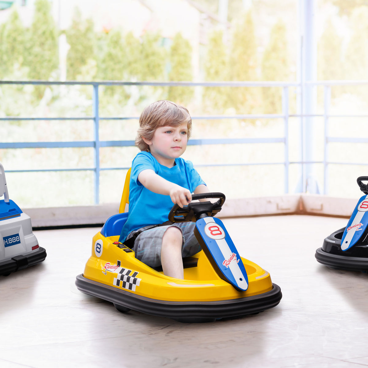12V Kids Bumper Car Twins Motor with Parent Remote Control