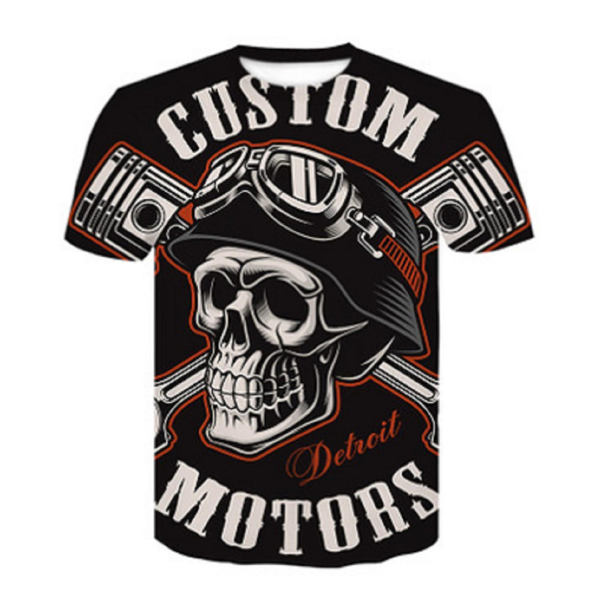 Men and Women Digital 3D Printing Short Sleeve