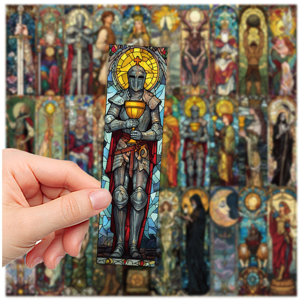 Portable Home 30 Painted Glass Tarot Bookmark