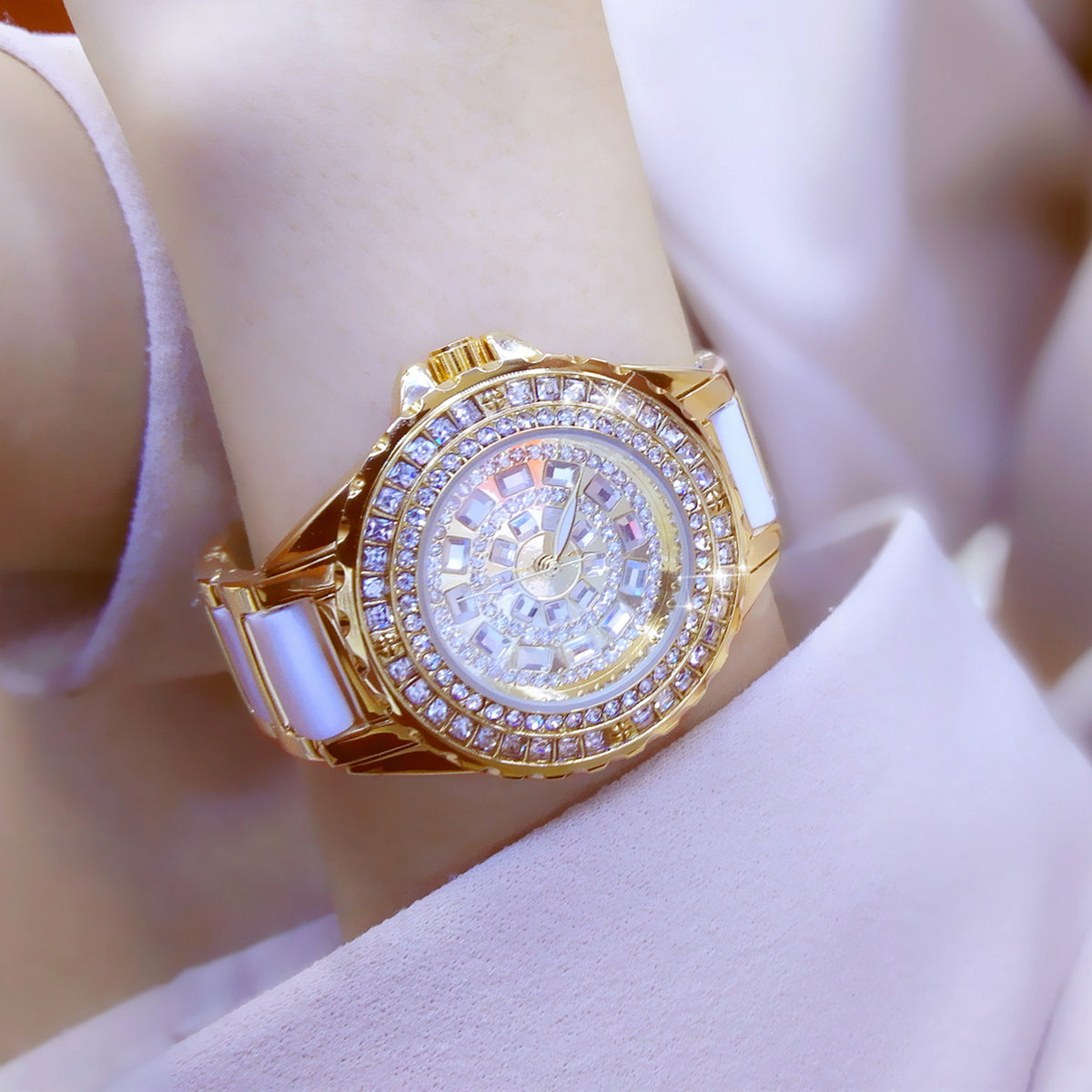 Fashion  Full Of Diamond Women Watch Bracelet Full Of Diamond Women