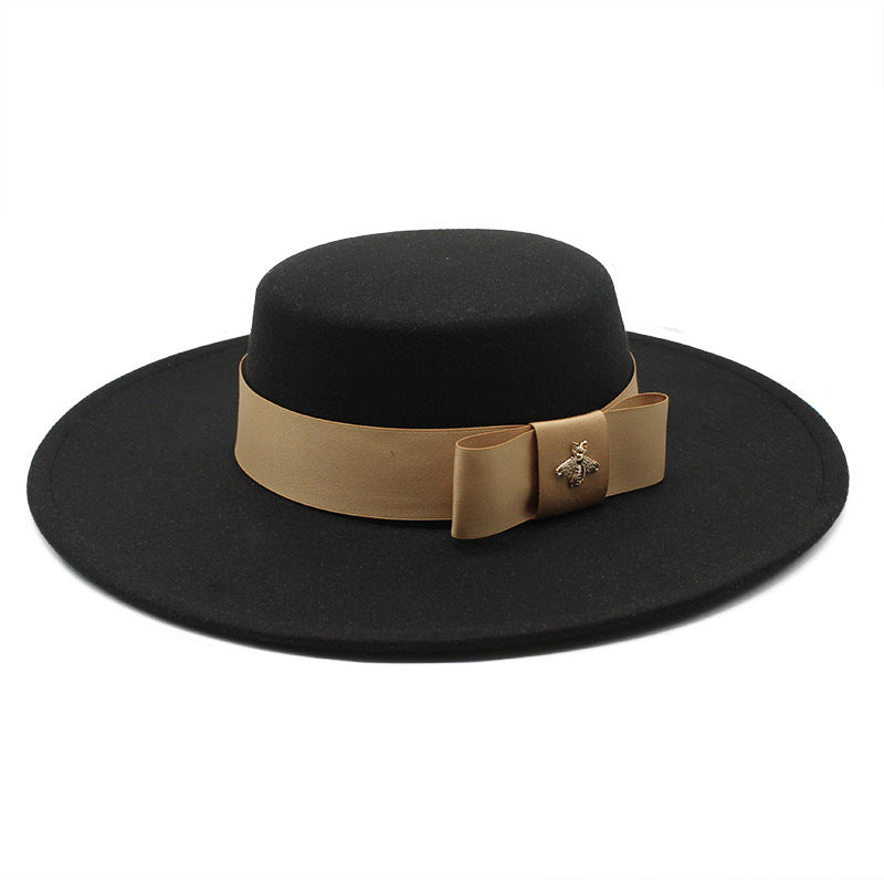 European And American Celebrities Luxury Wool Hat Woolen Cloth