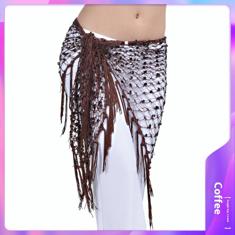 Mermaid Sequined Triangle Hip Scarf Clothing