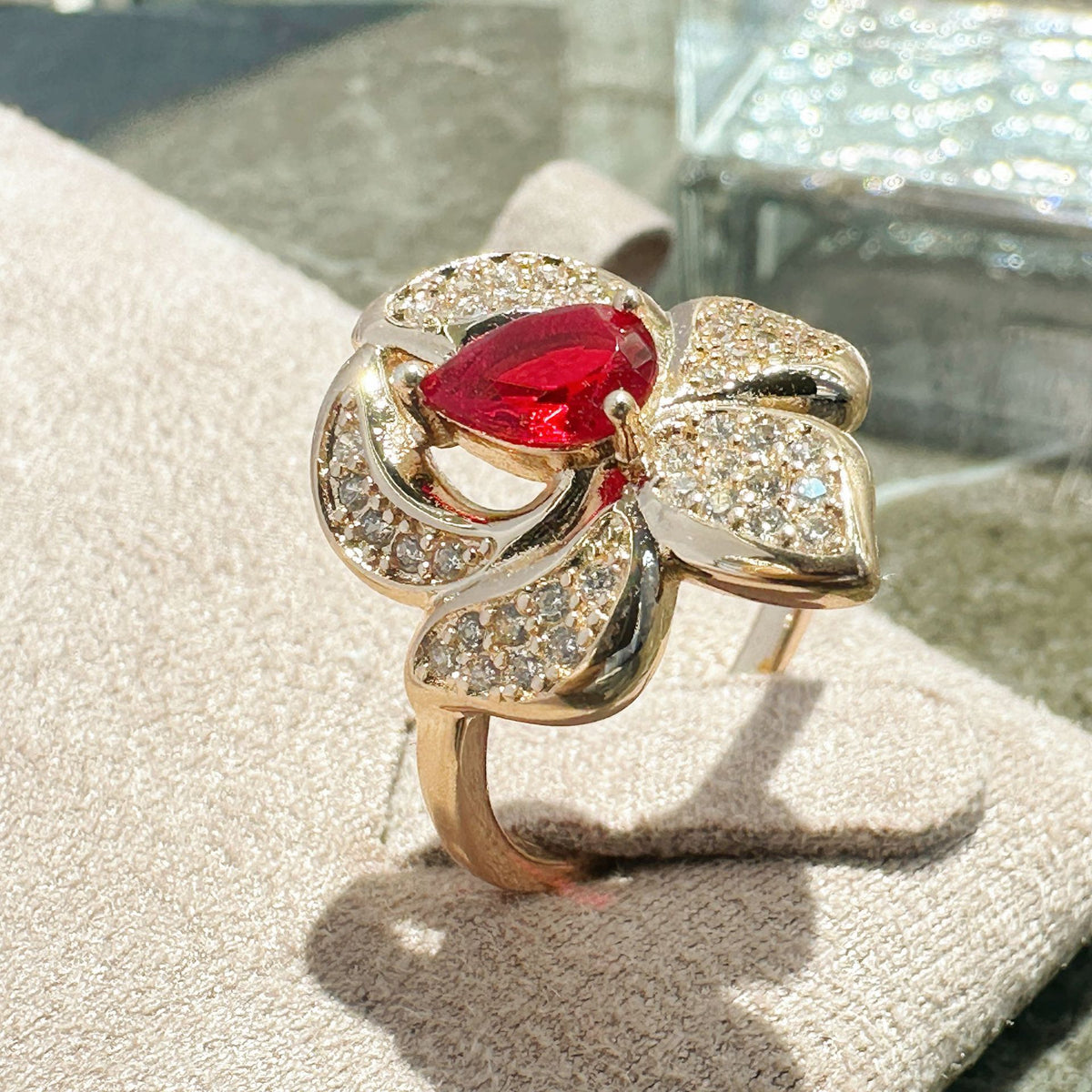 Purple Gold Jewelry Color Retaining Ring