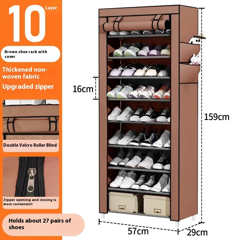Dustproof Multi-Layer Door Household Storage Shoe Rack
