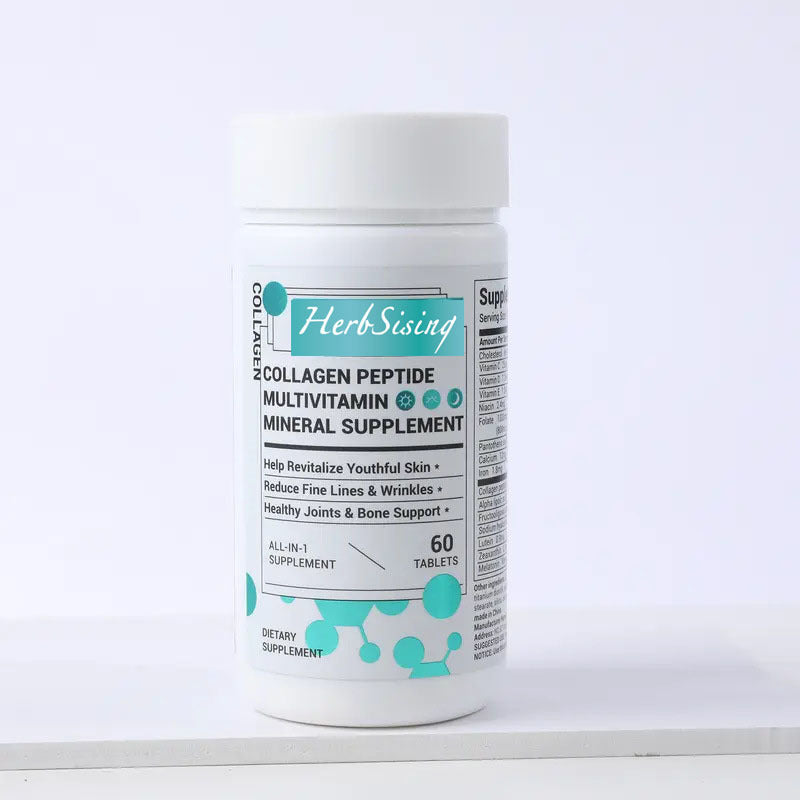 Collagen Peptides For Women, Beauty Vitamin And Mineral Supplement With Multivitamins, Hydrolyzed Protein Peptide Type, Biotin And Vitamins - 60 Capsules