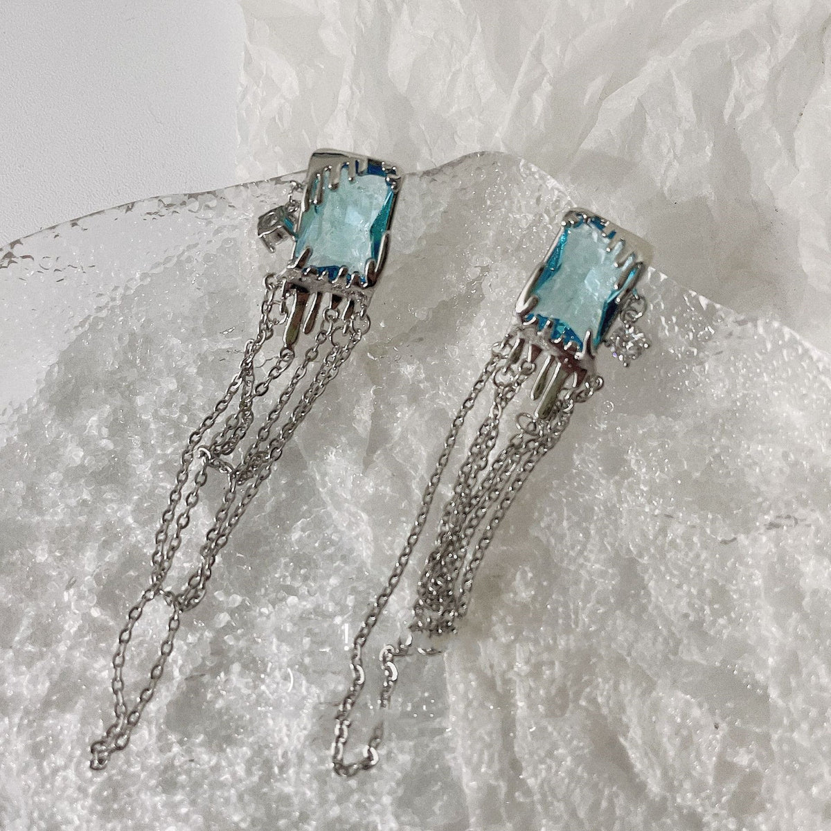 Tassel Pendant Earrings Ins New Trendy Light Luxury Style
