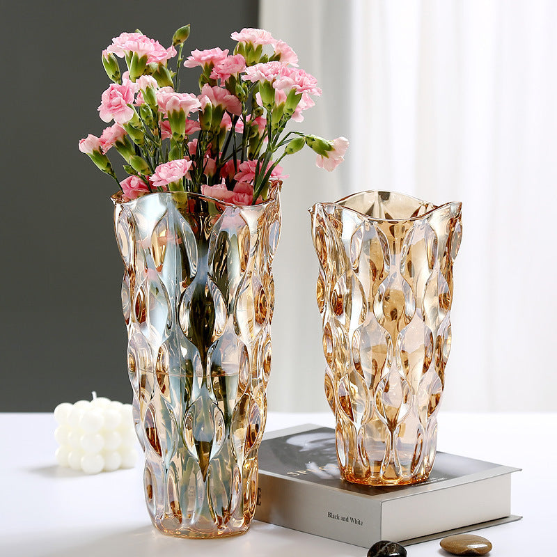 Crystal Glass Vase Flower Arrangement Decoration Ornaments