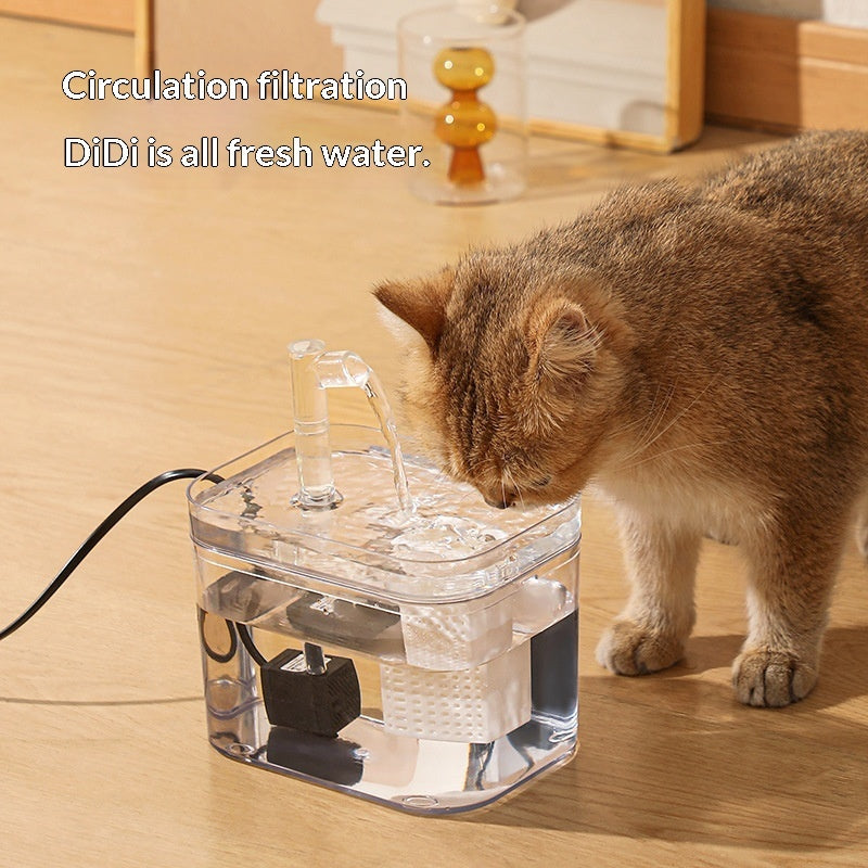 Portable Automatic Circulating Cat Water Fountain