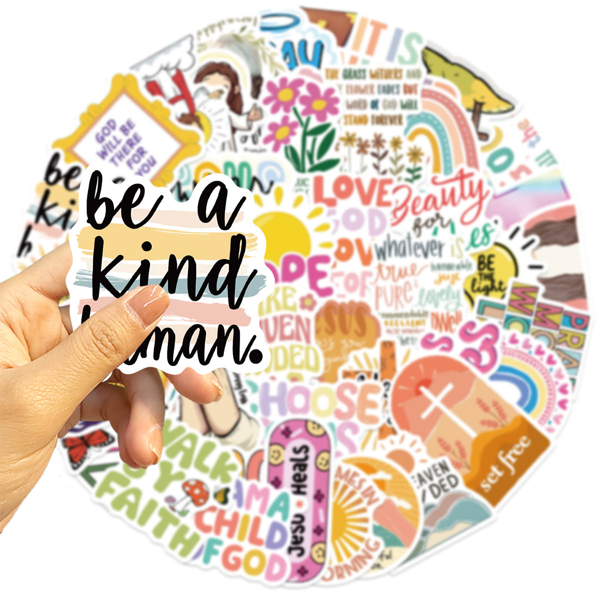 50 Jesus Christian Graffiti Stickers