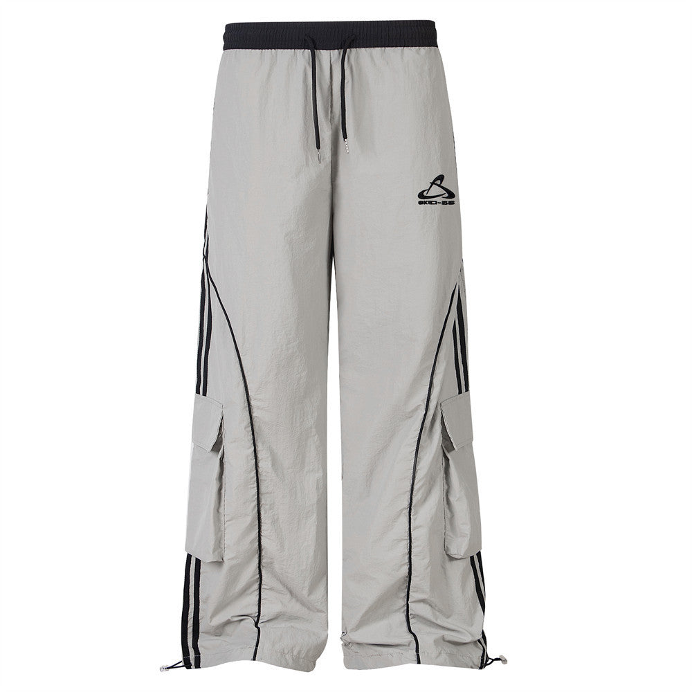 American Fashion Brand Side Striped Overalls Trousers