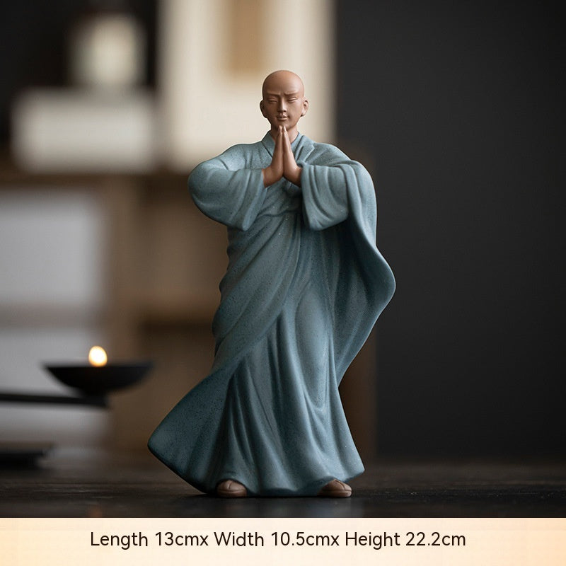 Purple Sand Zen Little Monk Tea Decoration