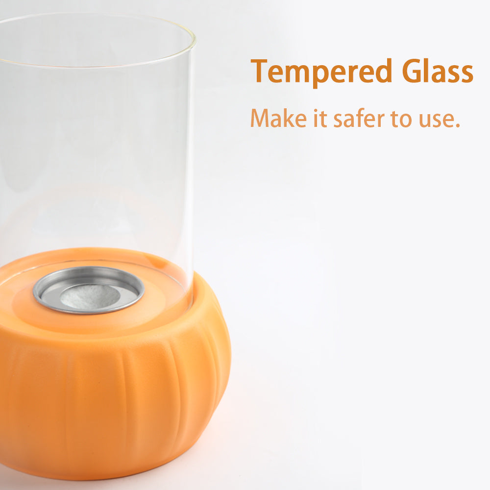 1pc Exclusive Design Large Pumpkin Alcohol Stove, Real Fire Tremendous Pumpkin Indoor Fire Pit Mini Alcohol Lamp, Personal Fireplace Indoor And Outdoor Camping Rectangle Fire Pit Alcohol Fireplace,