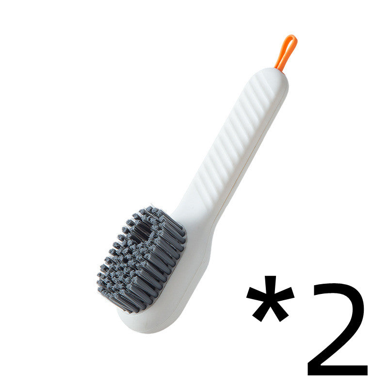 Multifunctional Soft-Bristled Shoe Brush Long Handle Brush Automatic Liquid Adding Shoe Clothing Board Brush Cleaning Tool