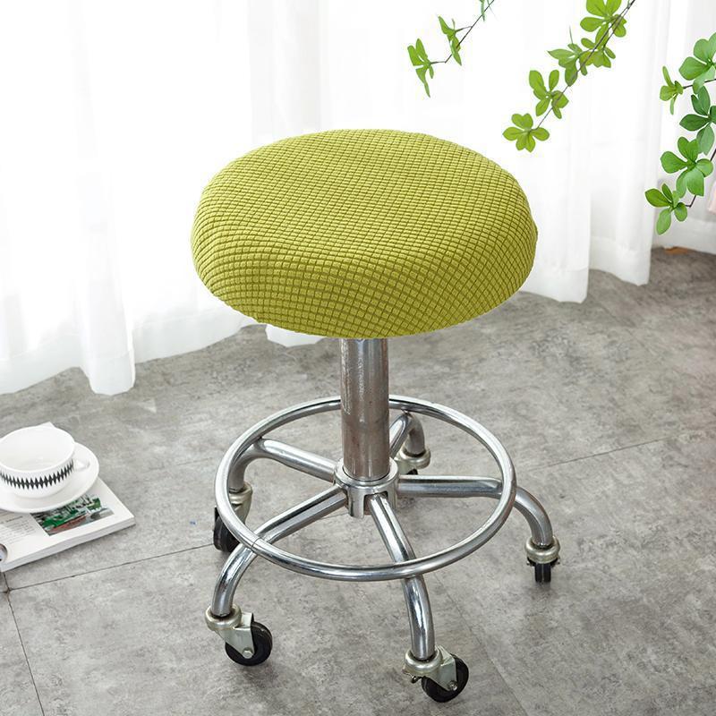 Round Stool Cover Swivel Chair Cover Round Bar Beauty Salon Chair Cover