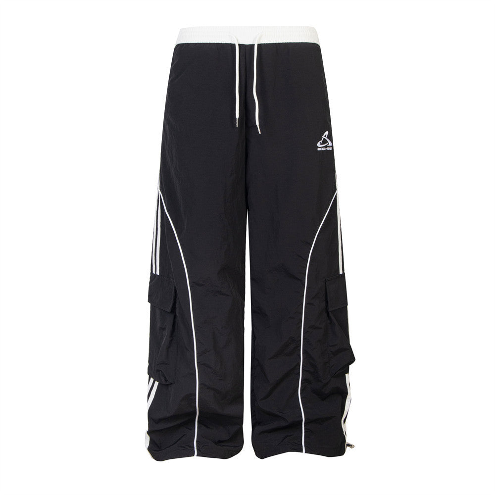 American Fashion Brand Side Striped Overalls Trousers