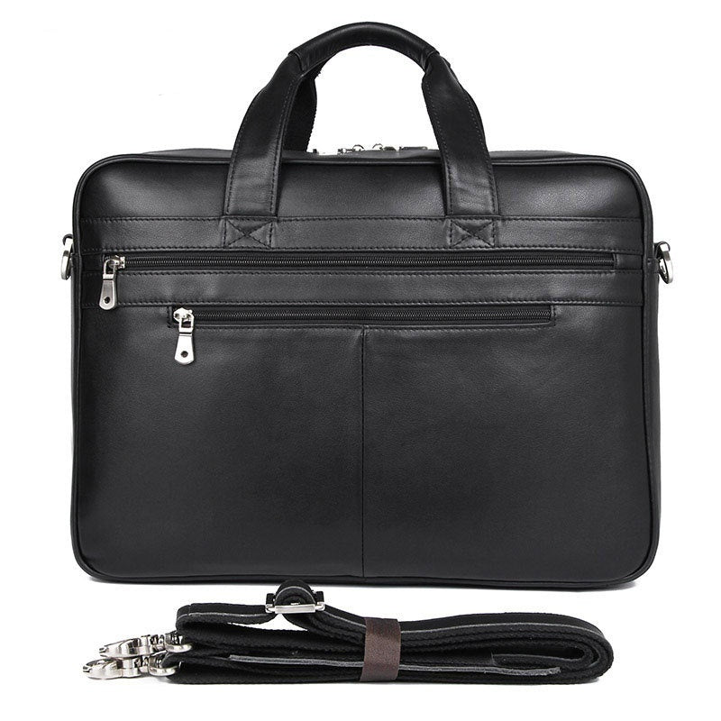 Leather Handbag Briefcase Napa Leather Comfortable Texture Men's Real-Leather Bag