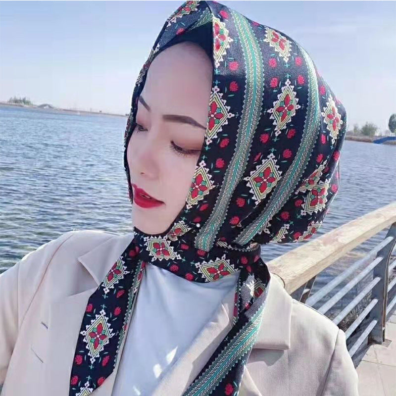 Silk Satin Streamer Sun Protection Hat