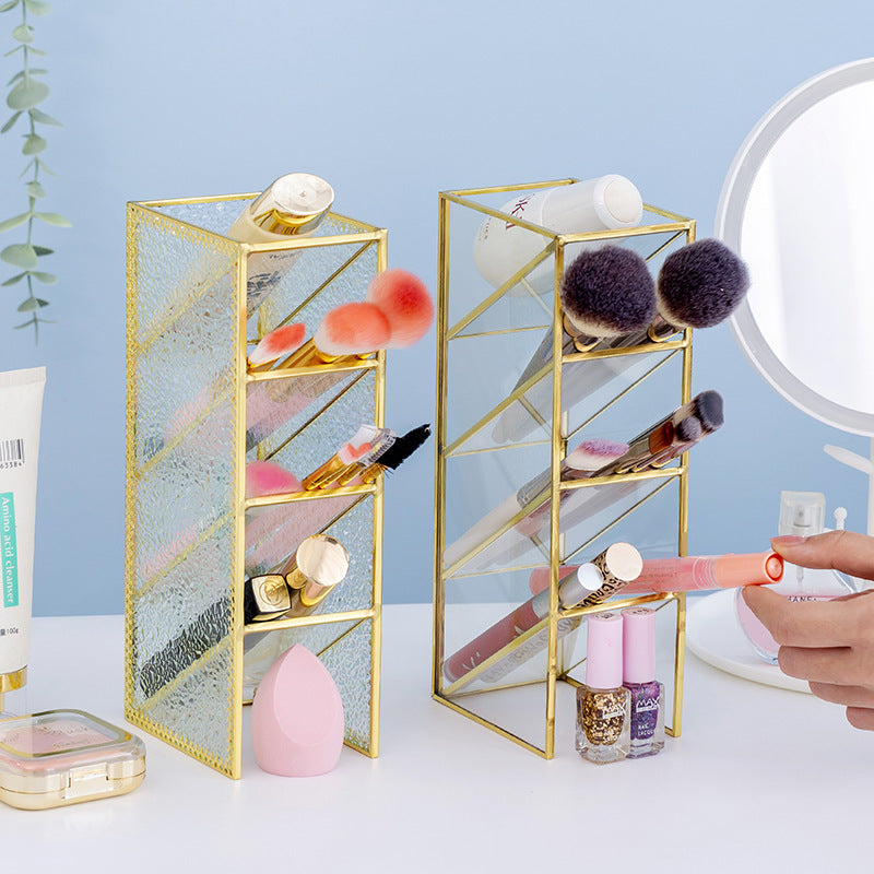 Storage Barrel Inclined Insertion Eyebrow Pencil Shelf