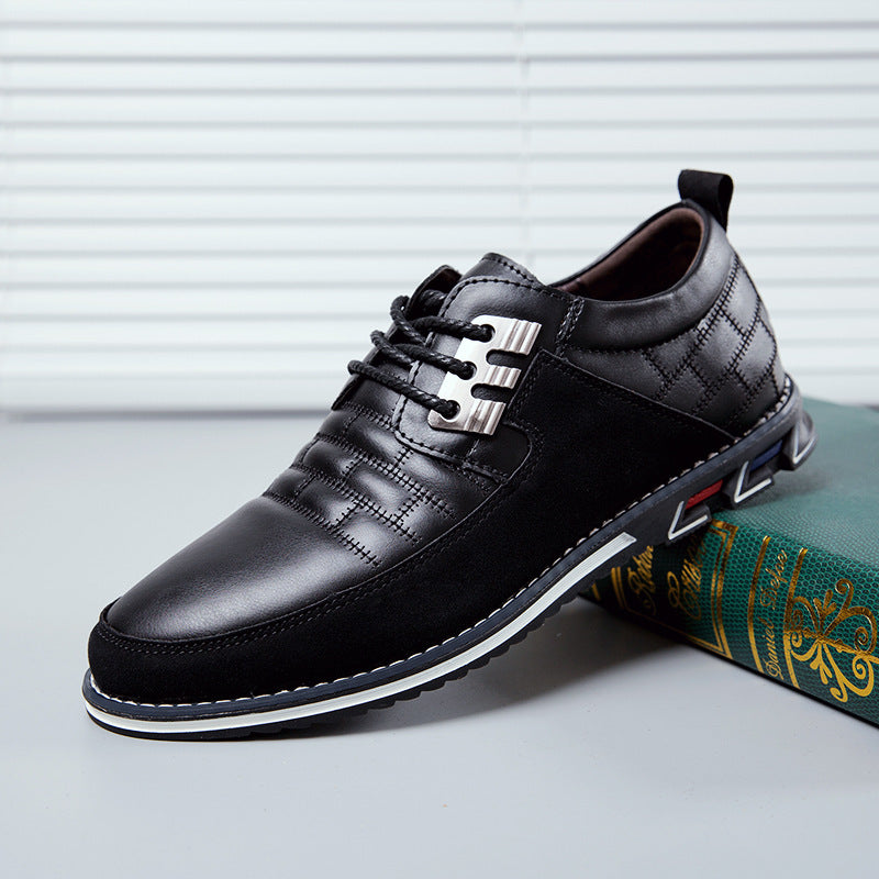 Casual Leather Shoes Without Laces