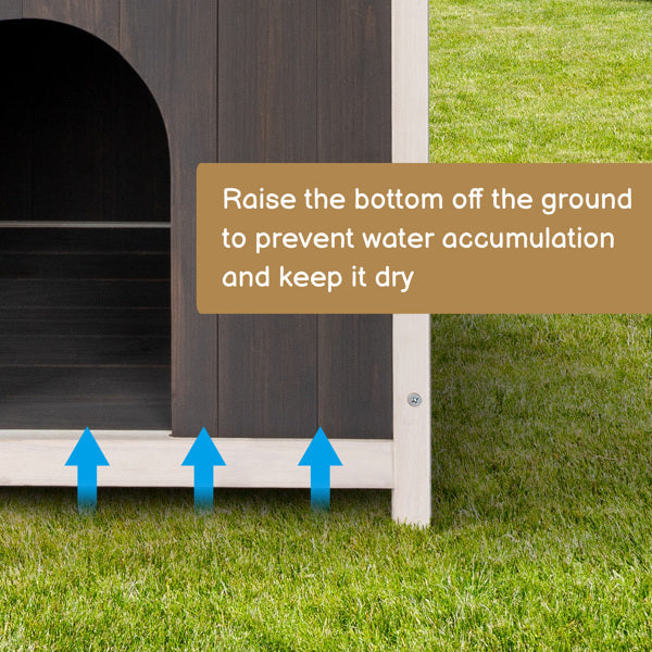 72x56x65cm 2-Storey Cat House With Ladder