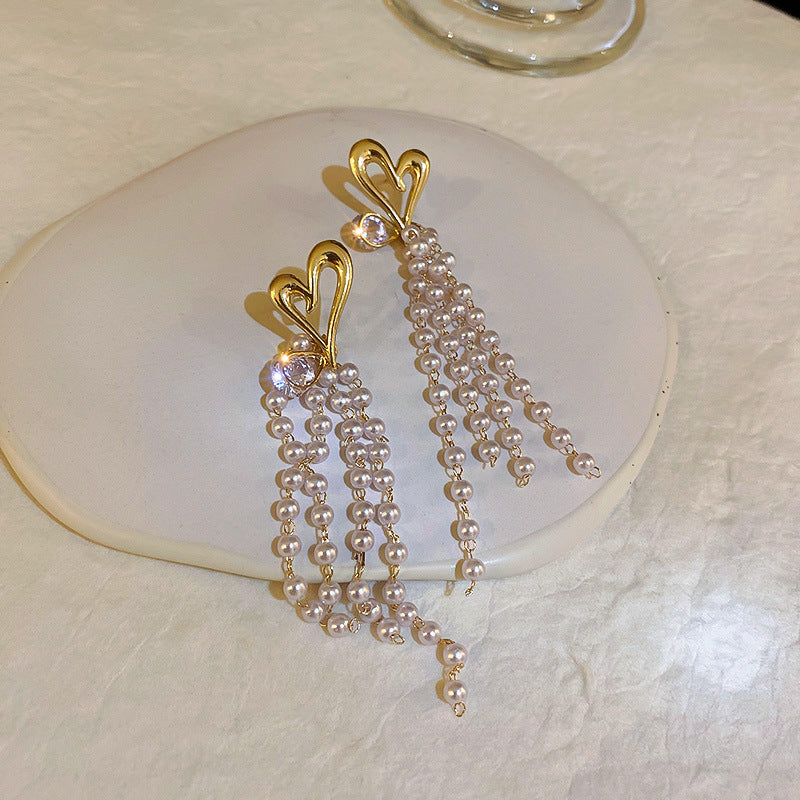 Fashion Long Earrings Light And Luxurious Temperament