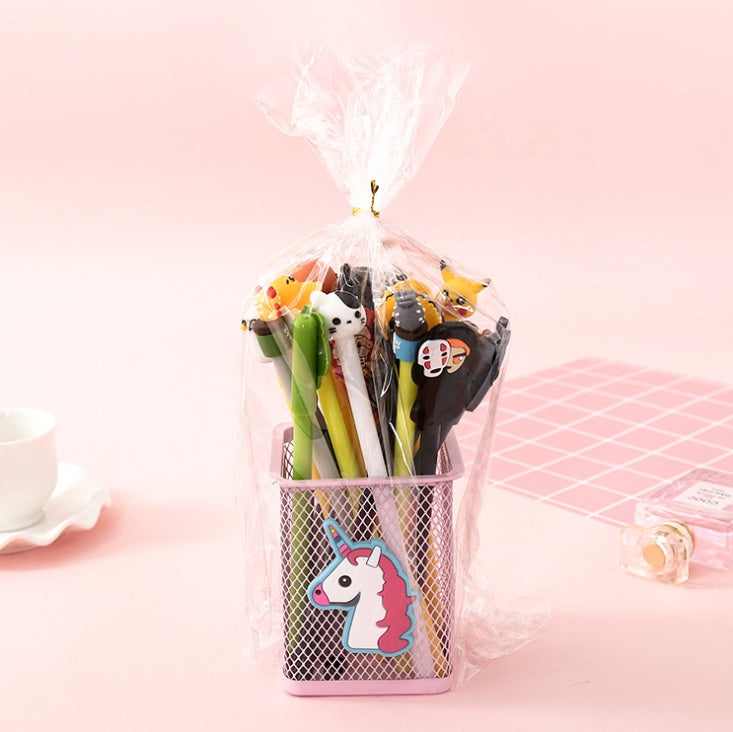 Korean  Girl Heart Stationery Gift Bag Set Creative Boys And Girls Cartoon Gel Pen Prize