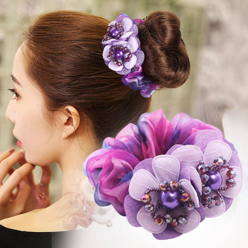 Women's Flower Hair Band Rubber Band Jewelry