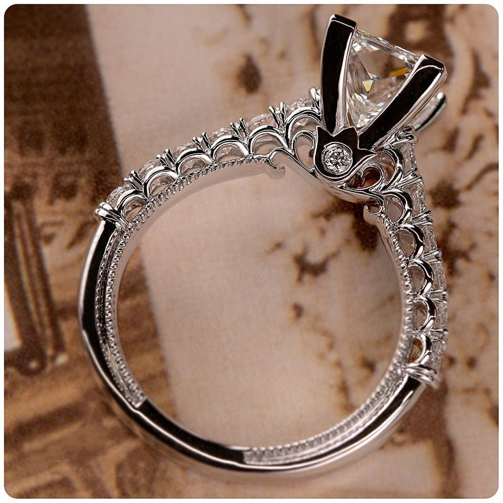Diamond Zircon Women's Wedding Ring