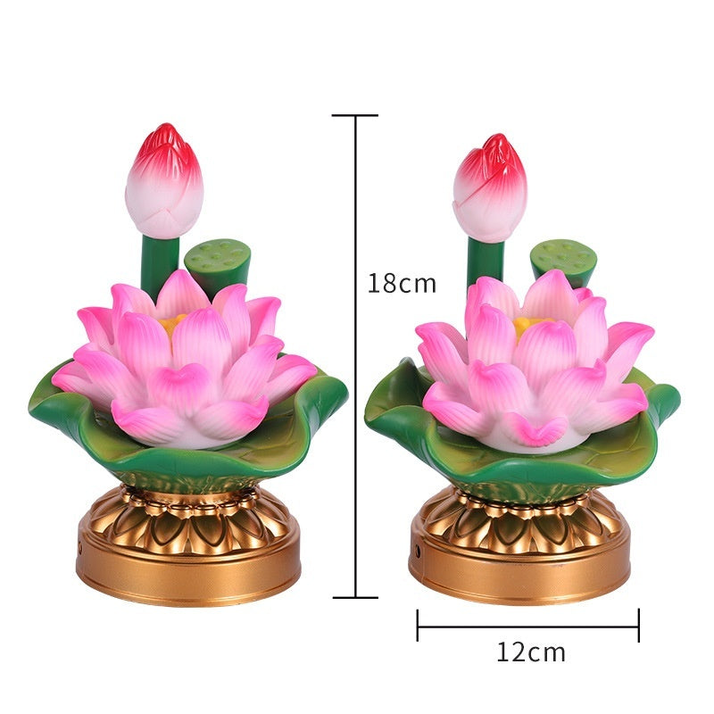 Colorful Lotus Plug-in Battery Dual-Purpose Pilot Lamp