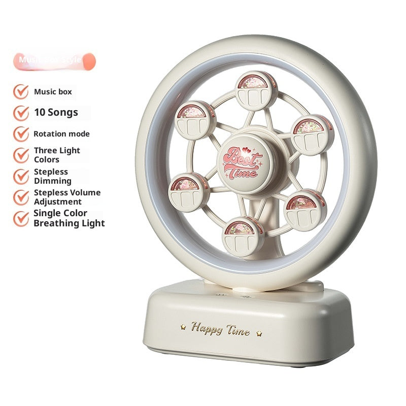 Ferris Wheel Bluetooth Speaker Rechargeable Music Box Atmosphere Table Lamp
