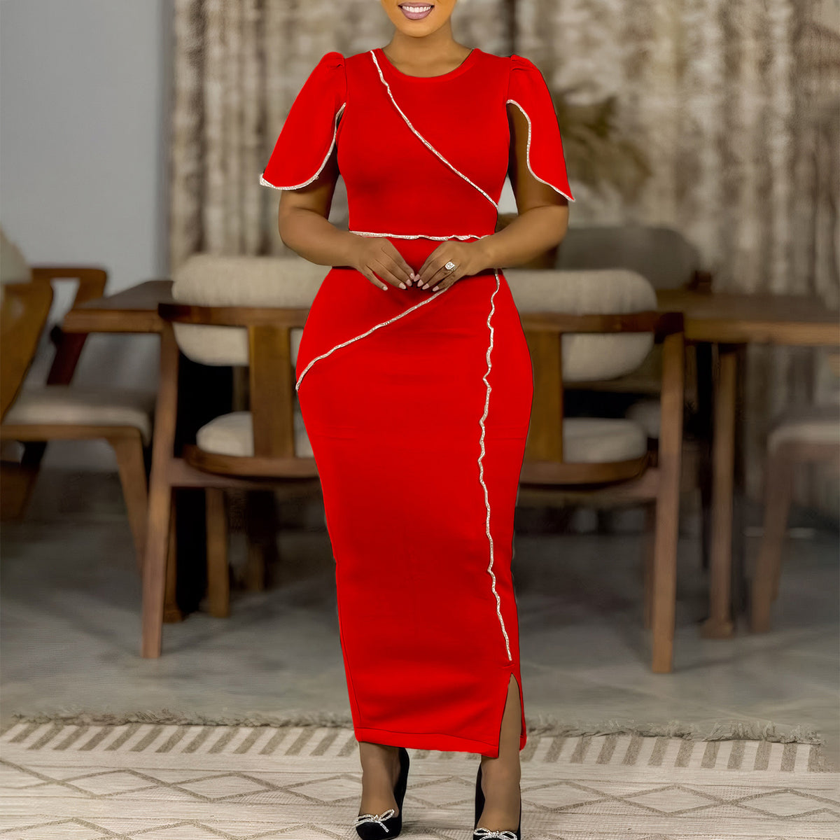 Elegant Banquet Formal Long Dress Africa
