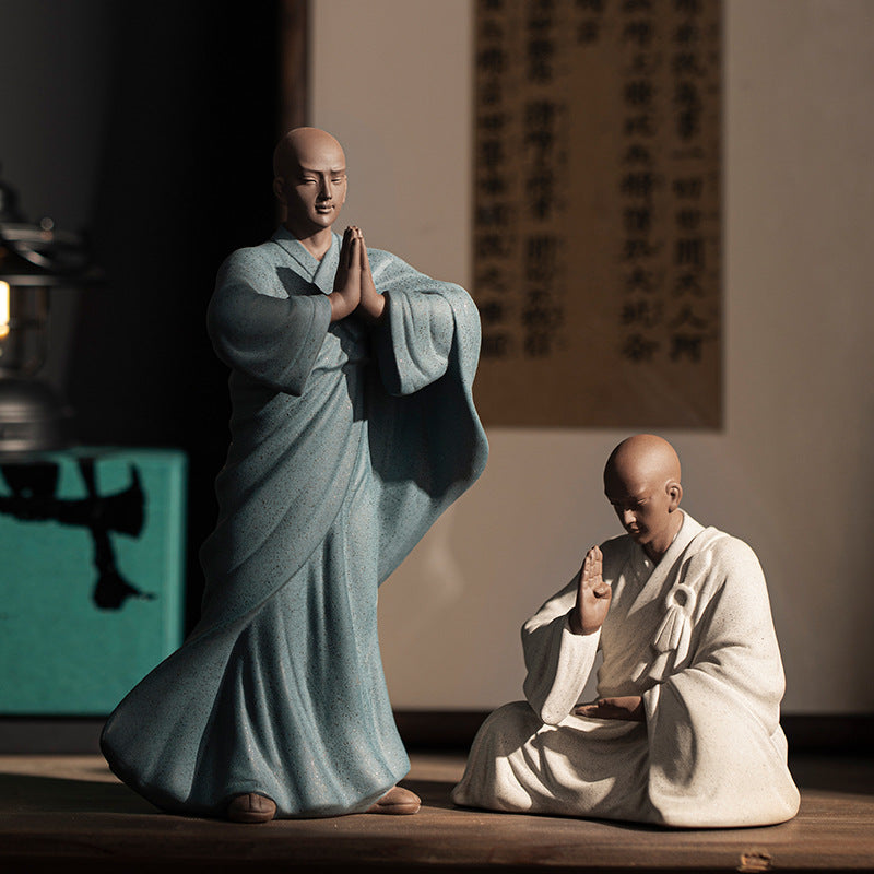 Purple Sand Zen Little Monk Tea Decoration
