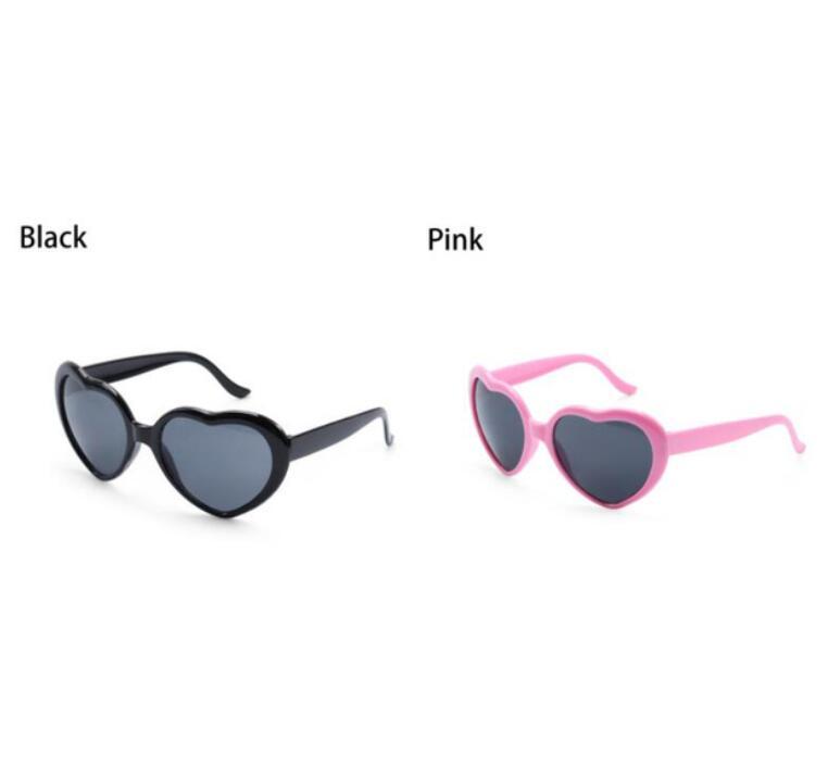 Heart-Shaped Lights Become Love Special Effects Glasses Sunglasses