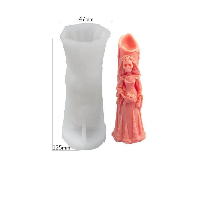 Ghost Groom Halloween Scented Candle Silicone Mold